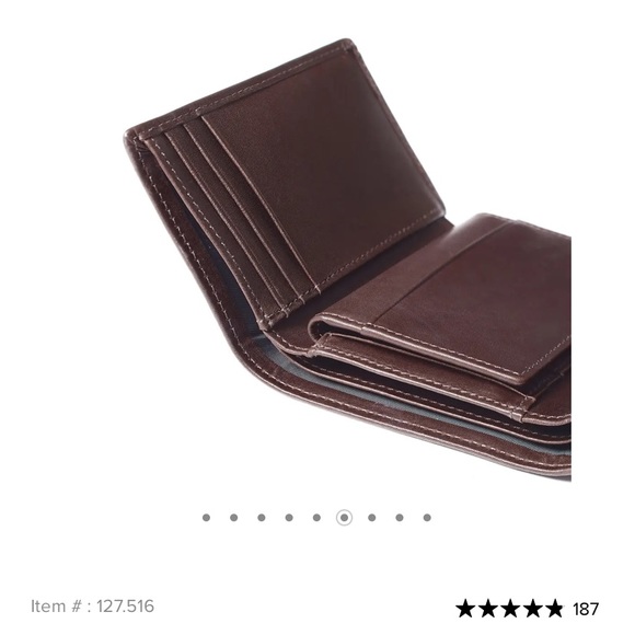 Leatherology Brown Leather Trifold Wallet - Picture 6 of 8